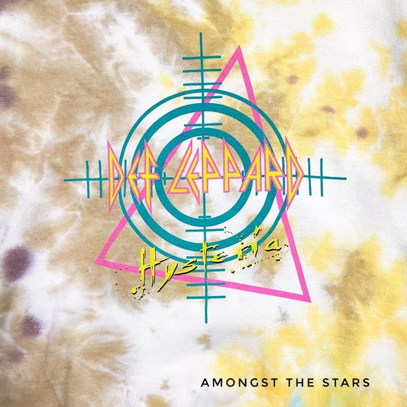 Def Leppard Hysteria Tie Dye Band Sweatshirt - Picture 2 of 5